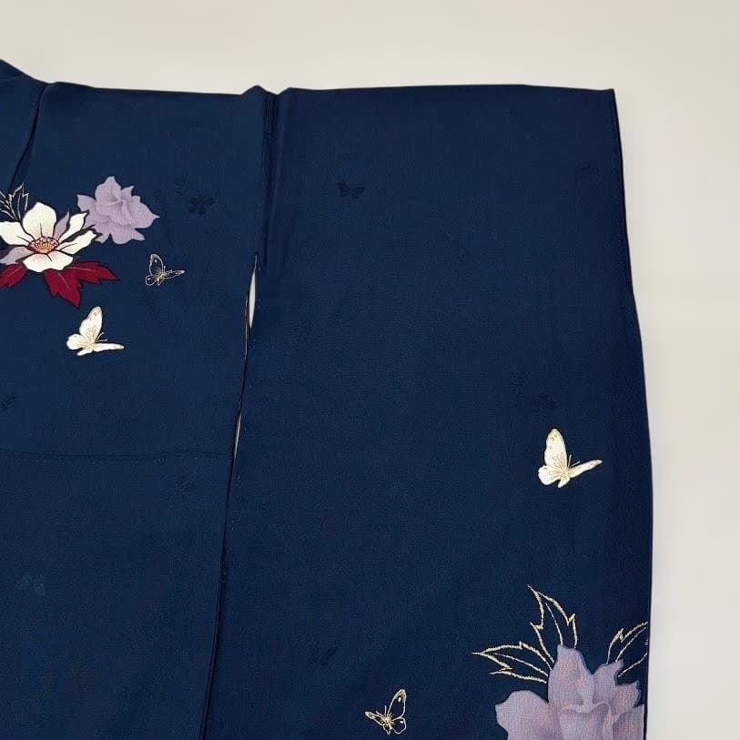 ゆりのはな　森英恵　HANAE MORI　本振袖　京友禅金彩加工　正絹　J703