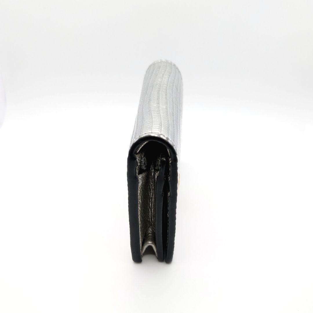 ✨️希少な新品!✨️グッチ　GGマーモント　リザード　シルバー　456126