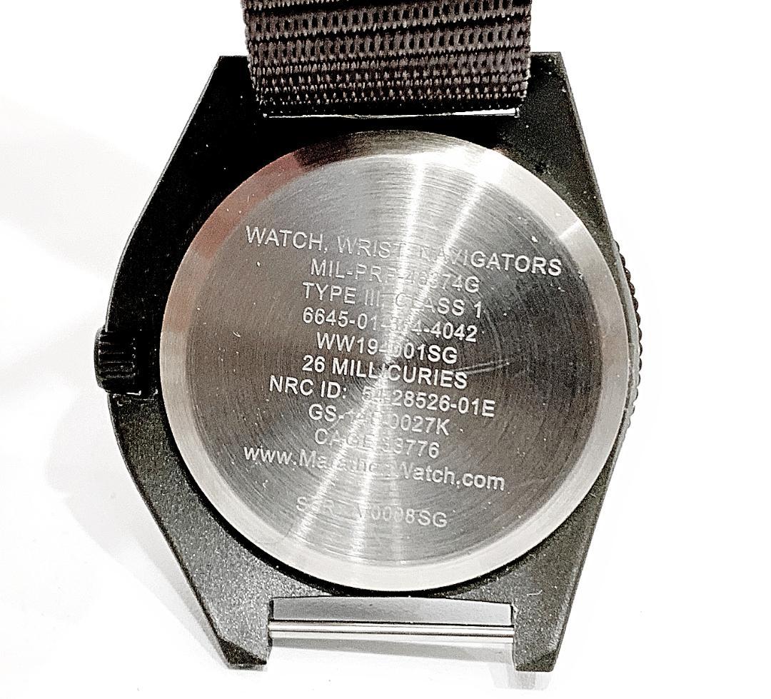 新品・実物]米軍時計MARATHONマラソン ナビゲーター セージグリーン