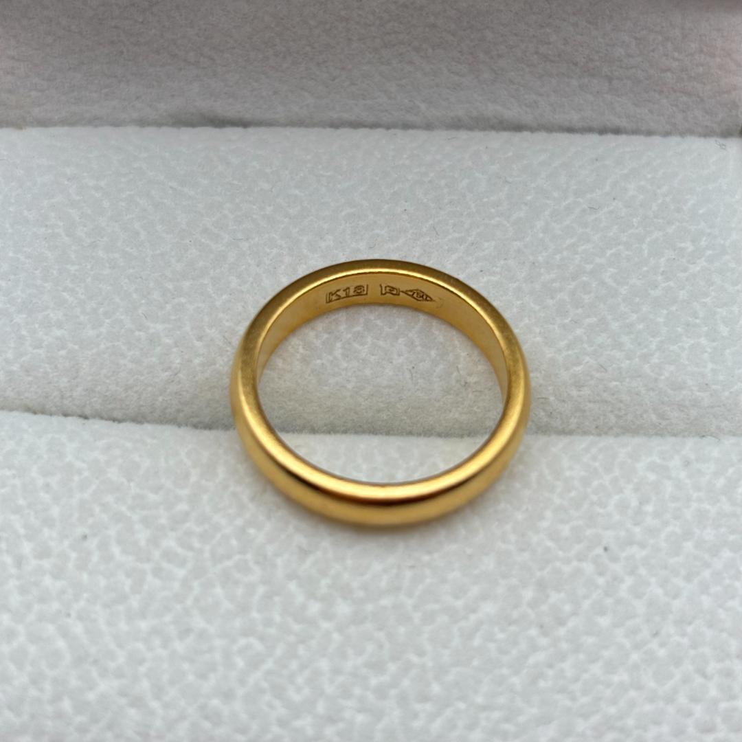 極美品 ✨ K18金ゴールド シンプルリング 3.2g