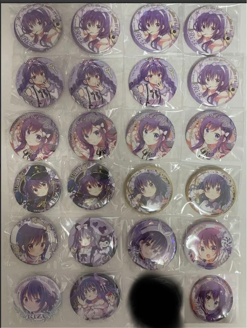 ごちうさ　缶バッジ　リゼ　12種23個