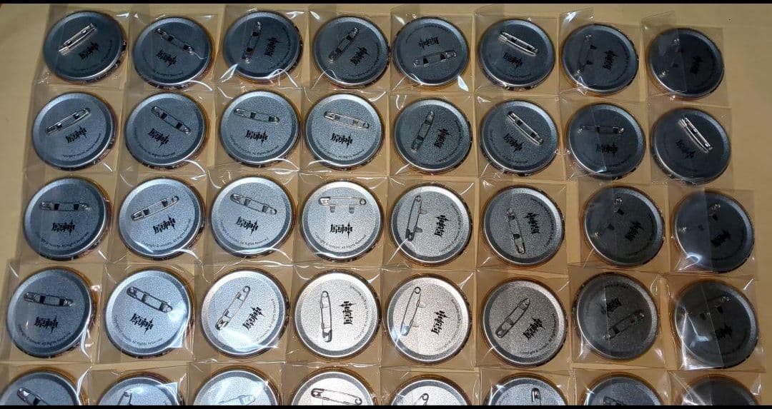 原神 鍾離 缶バッジ 祈願シリーズ 浮世閑歩 ×40