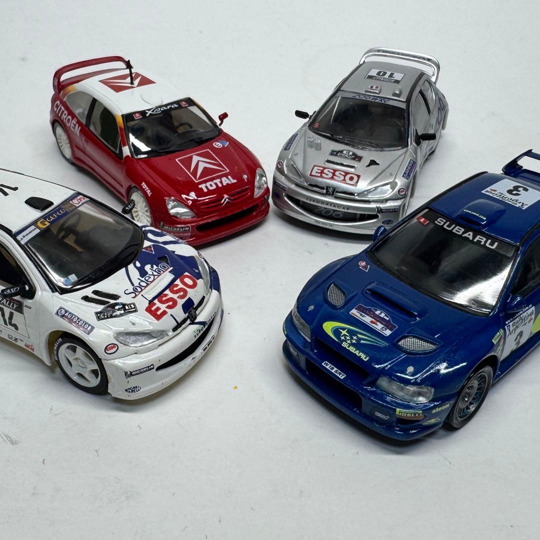 エレール 1/43 ラリーカー プラモデル 完成品 4台セット