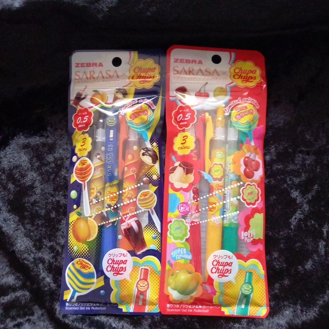 サラサ クリップ×チュッパチャプス　ジェルボールペン6本まとめ売り