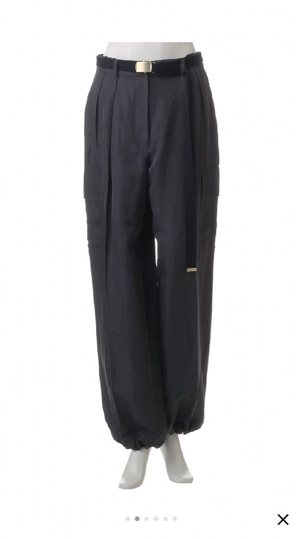 ebure リネンアセテートカーゴパンツ