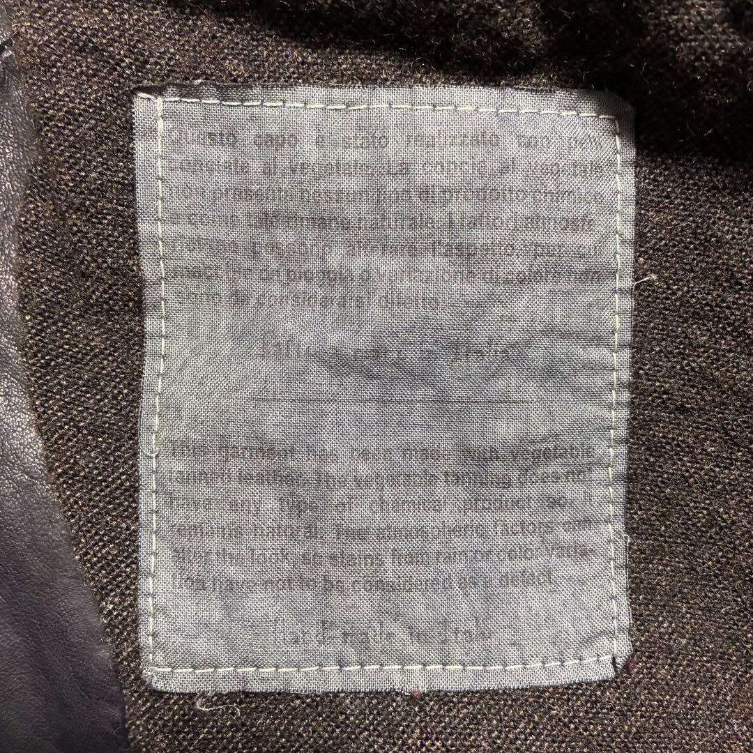 【美品】GIORGIO BRATO☆レザージャケット☆ライダース☆羊革☆墨黒☆