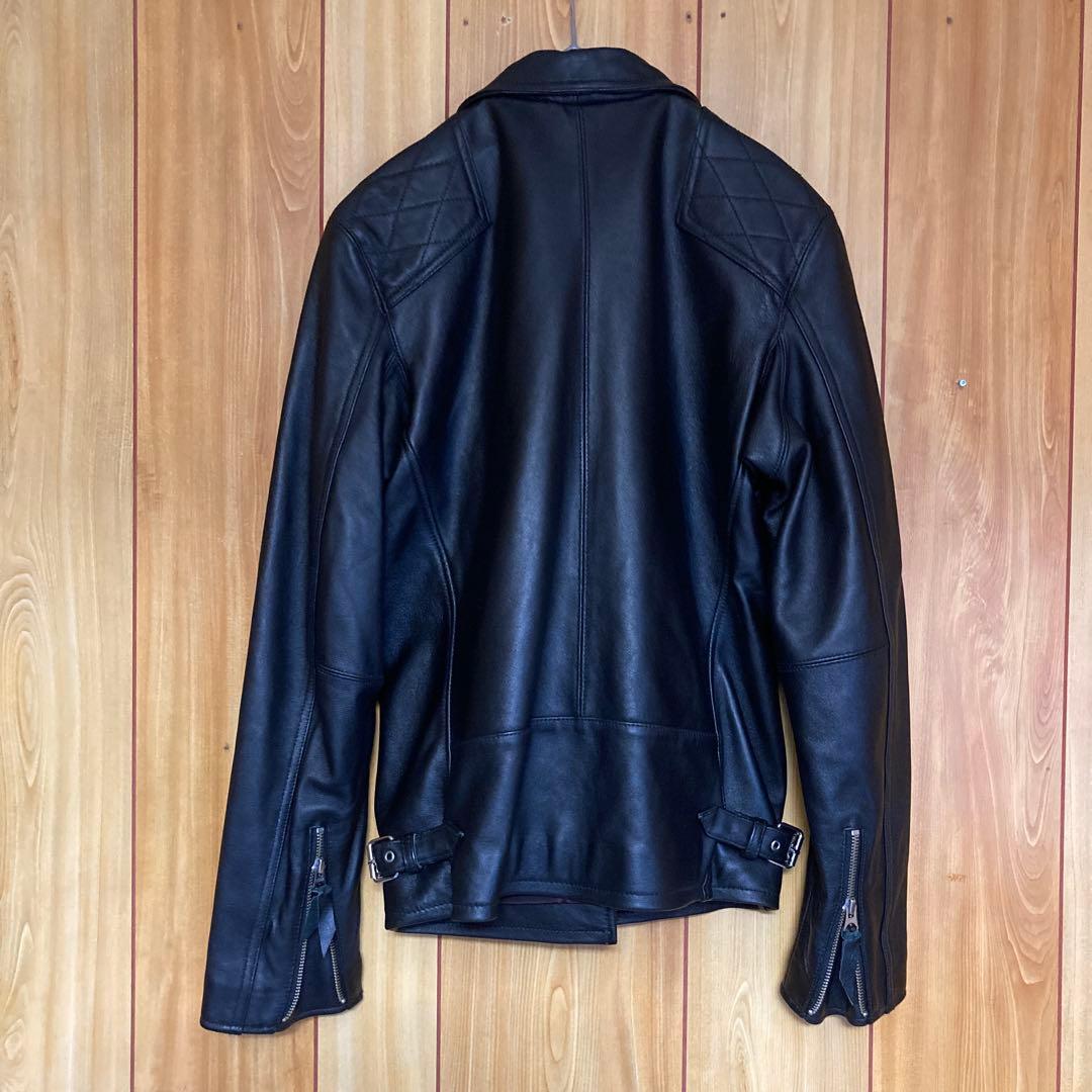 希少・極美品　ショット　羊革　パデッドトラッカージャケット シングルライダース