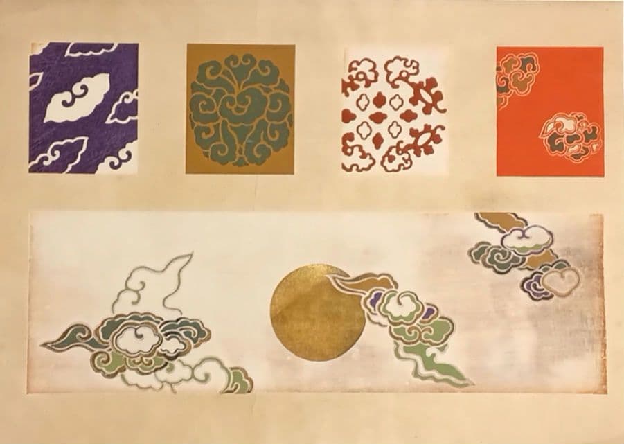 琳派図案版画（色摺版画)作者不詳、明治後期～昭和初期出版