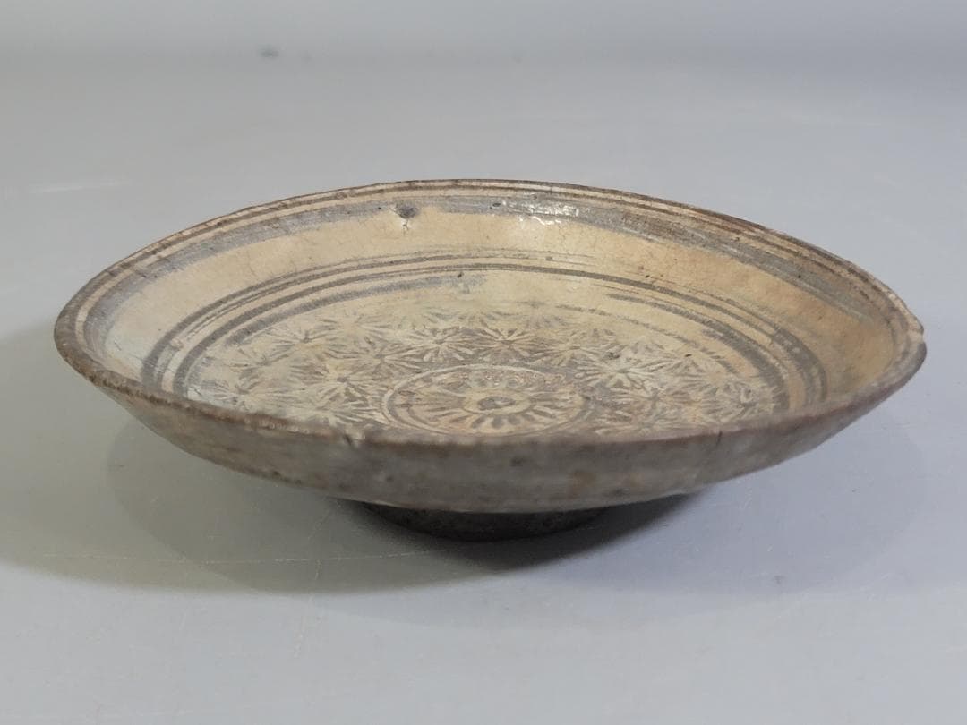 古美術 李朝 花三嶋 小皿 DT358