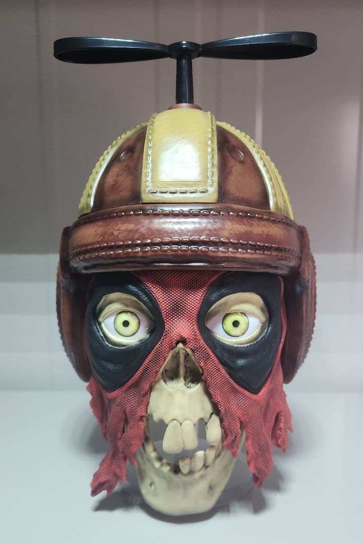 ヘッドプール　ポップコーンバケツ　リアル塗装　デットプール