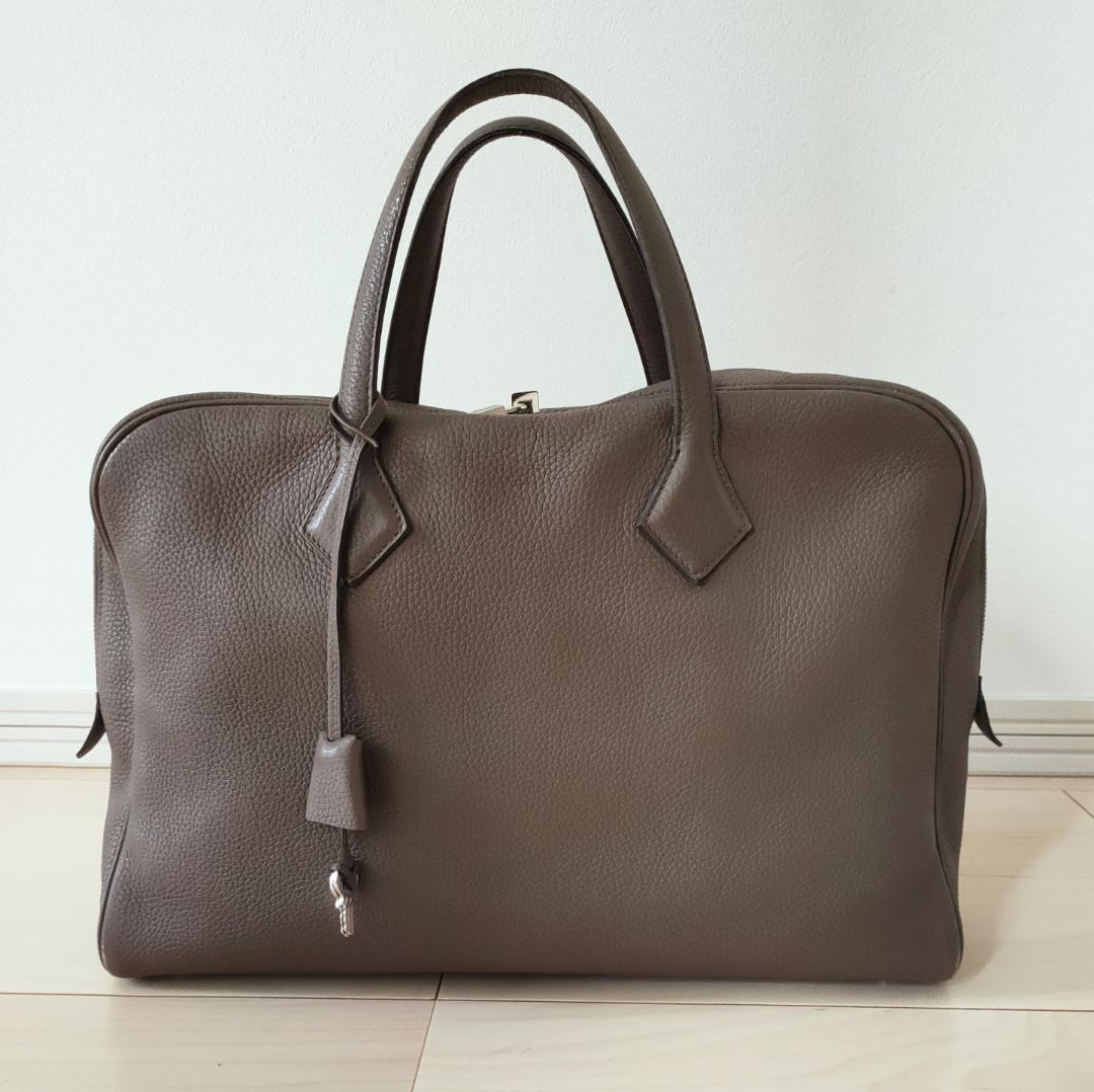 エルメス Hermes ヴィクトリア 40 エトゥープ ボストンバッグ 2017