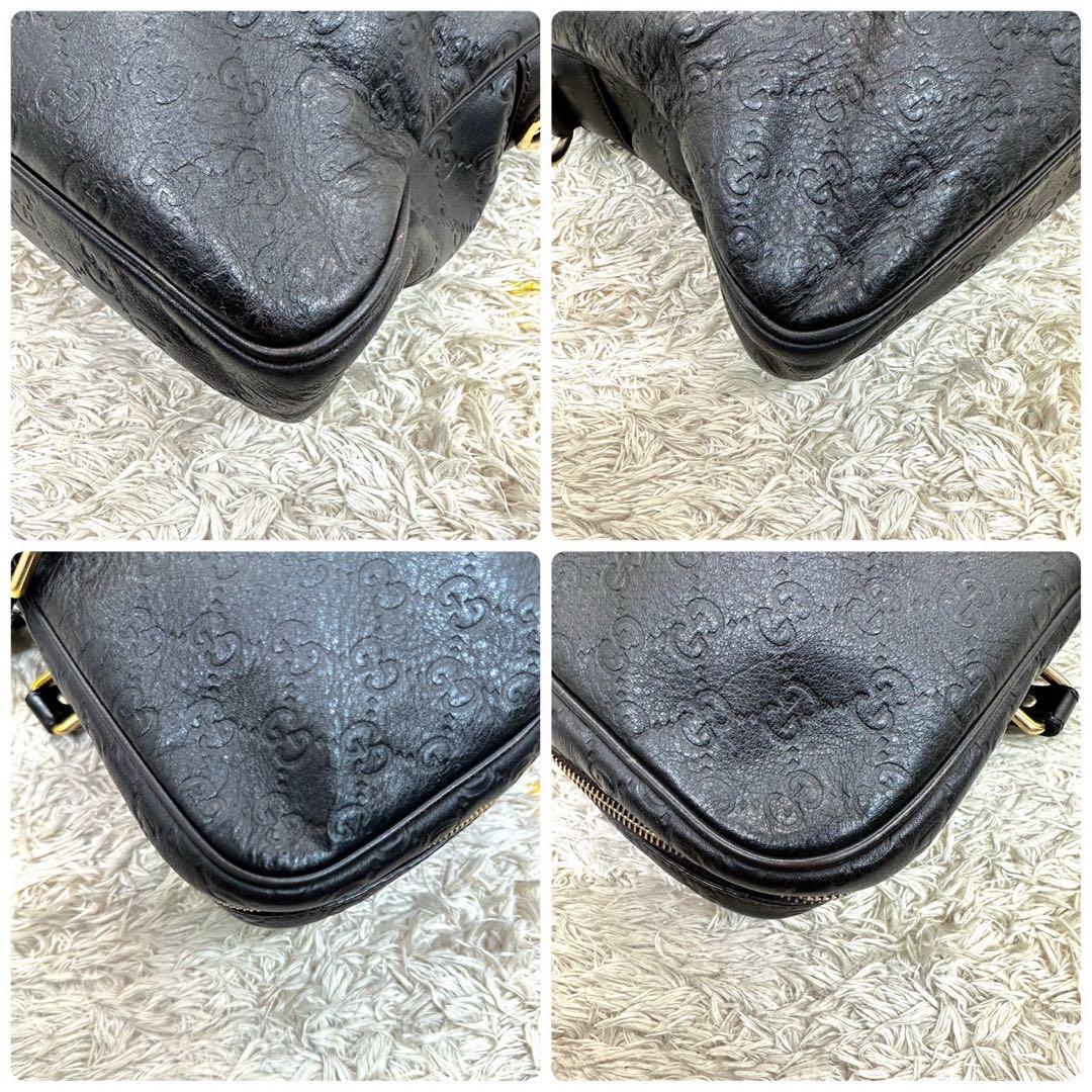 【美品】GUCCI グッチ シマ ビジネスバッグ レザー GG ブリーフケース