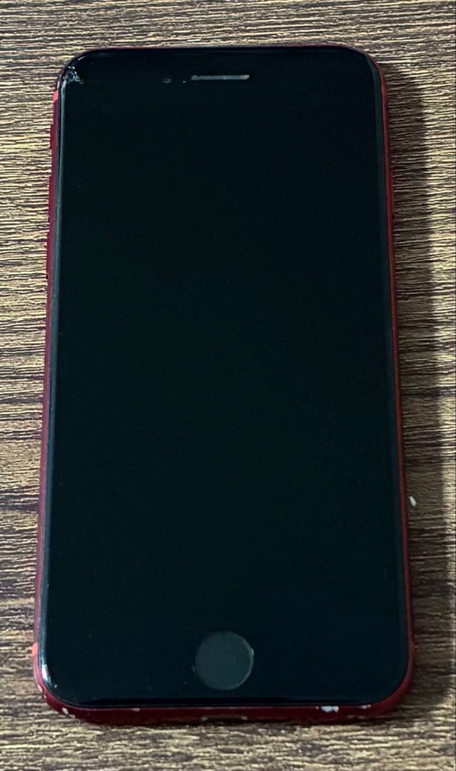 iPhone SE2 レッド 128G 画面割れ有り バッテリー非正規品