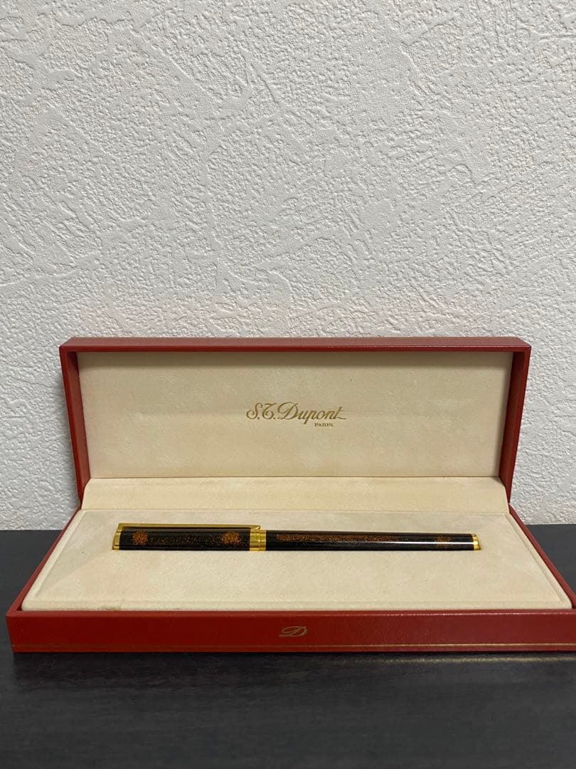 【美品】S.T. Dupont デュポン　万年筆 k18 箱付き
