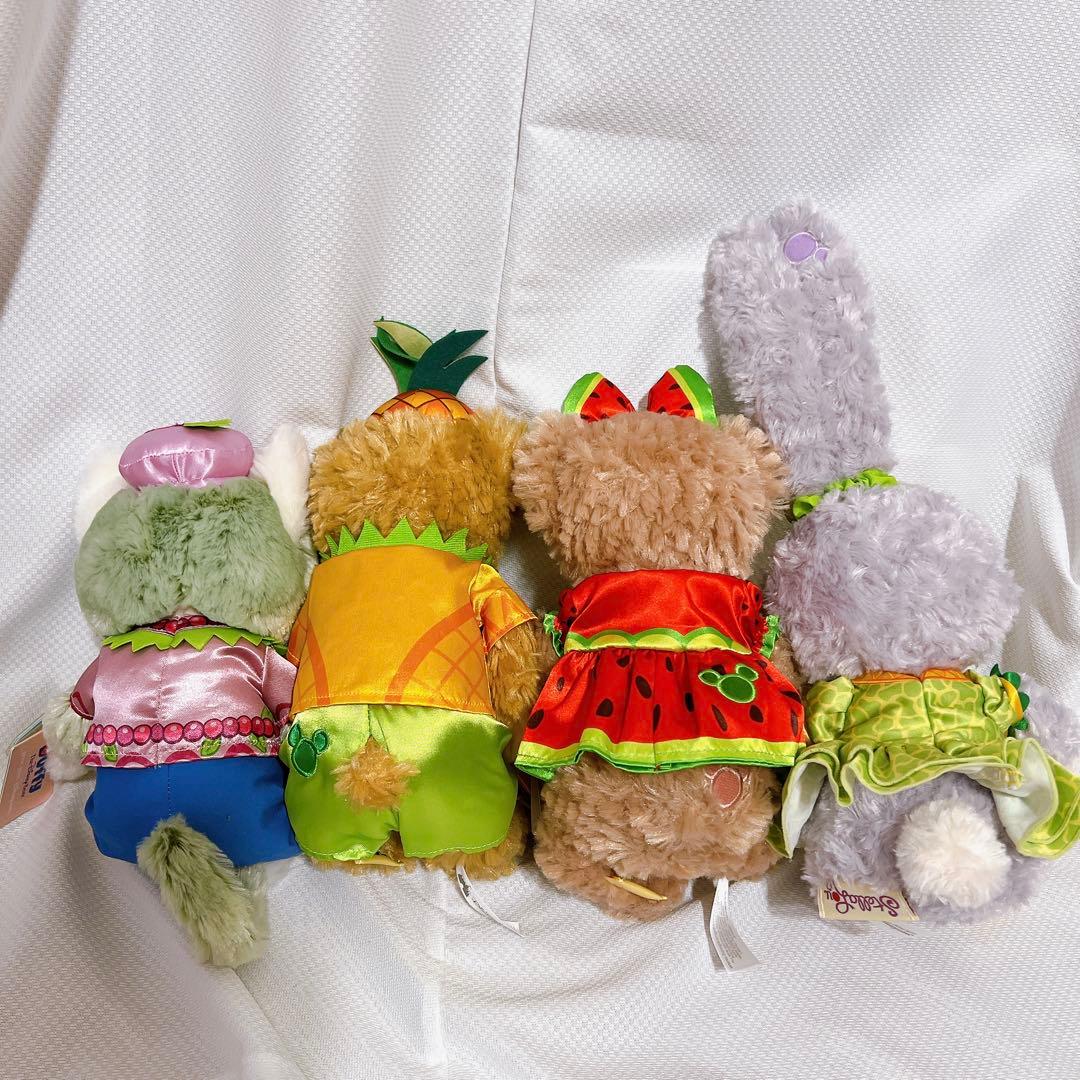 香港ディズニー　ぬいぐるみ　ダッフィー　シェリーメイ　ステラルー　フルーツ