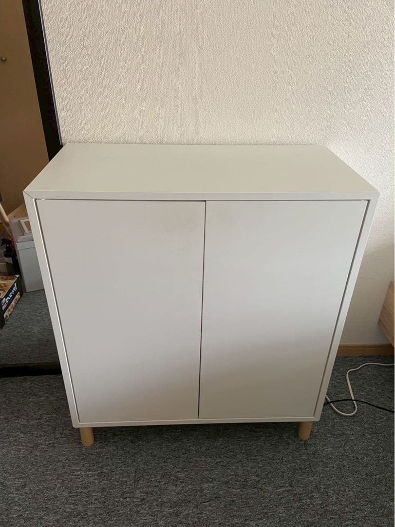 【完成品】IKEA EKET エーケト キャビネット 脚付き ホワイト イケア