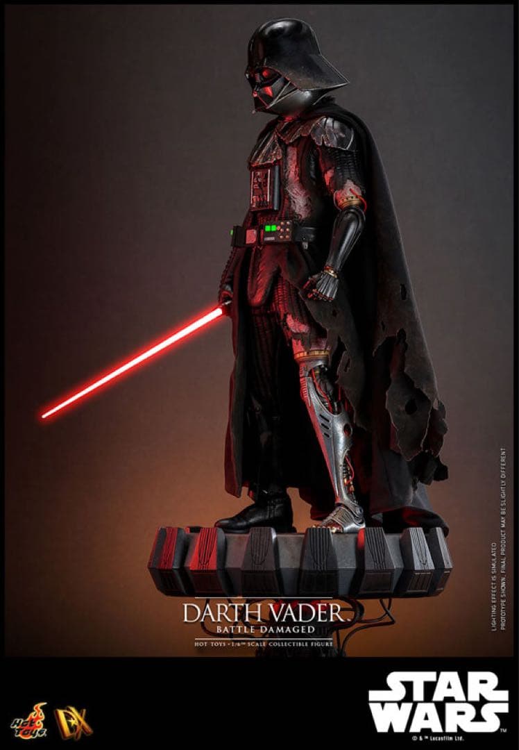 ホットトイズ DX 1/6スケールフィギュア　ダース・ベイダー（バトルダメージ）