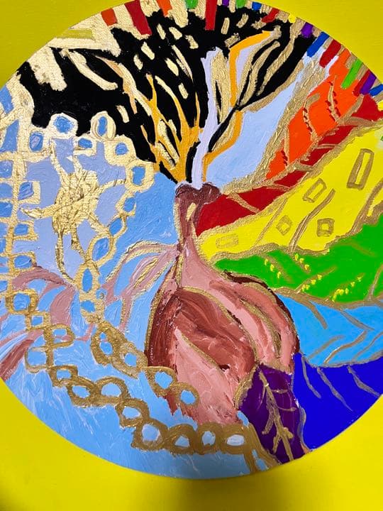 絵画　ANNA．Ｋ　蛹　自由な色