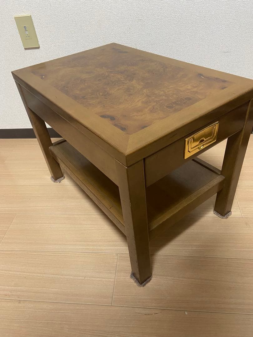 美品　カリモク　ドマーニ　テーブル　机　家具　木製　天然木　デザイン　おしゃれ