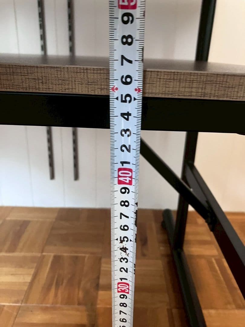 木目調シンプルデザインデスク幅120cm