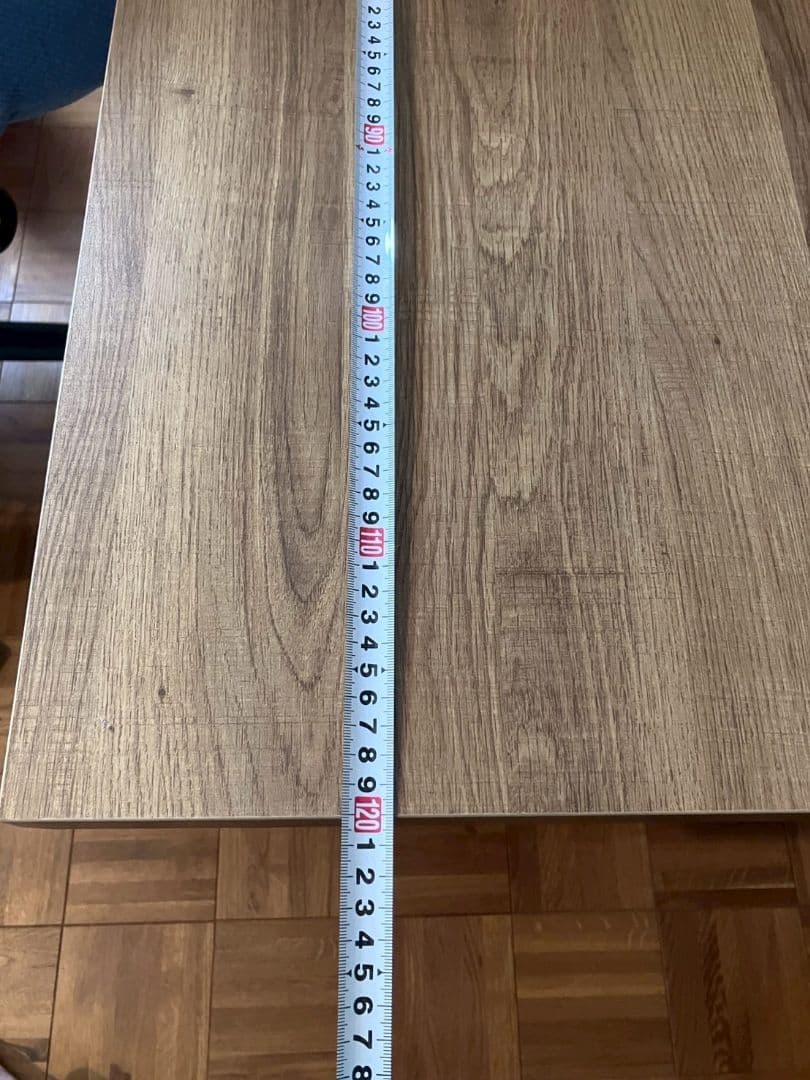 木目調シンプルデザインデスク幅120cm