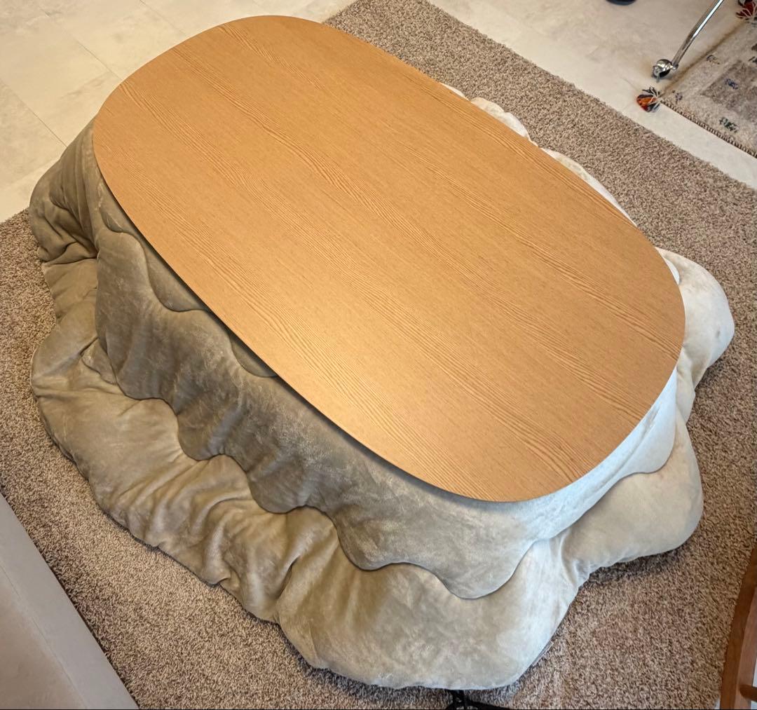 無印　こたつにもなるローテーブル　大