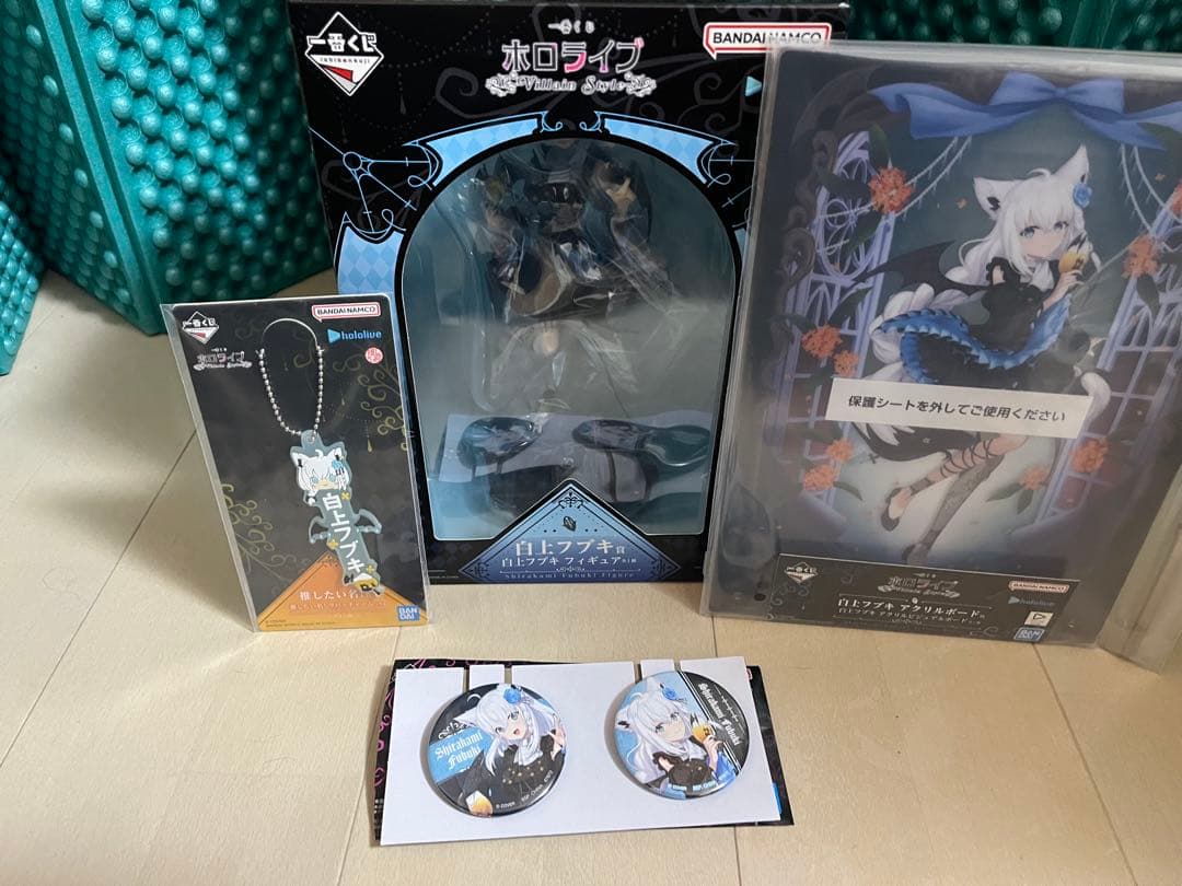 一番くじ ホロライブ 白上フブキ フィギュア アクリルボード 他 4点セット