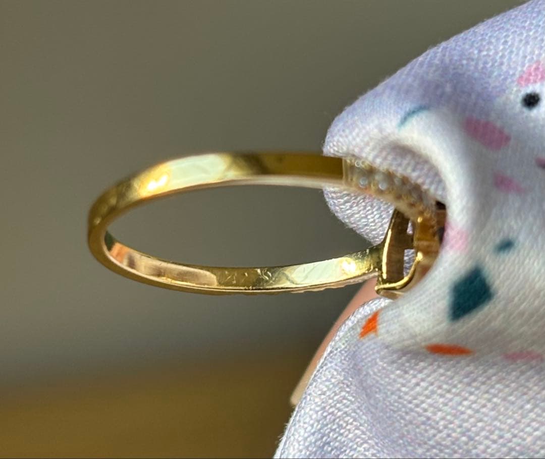 quarant’otto リング K18 ファンシーカラータンザナイト　ダイヤ