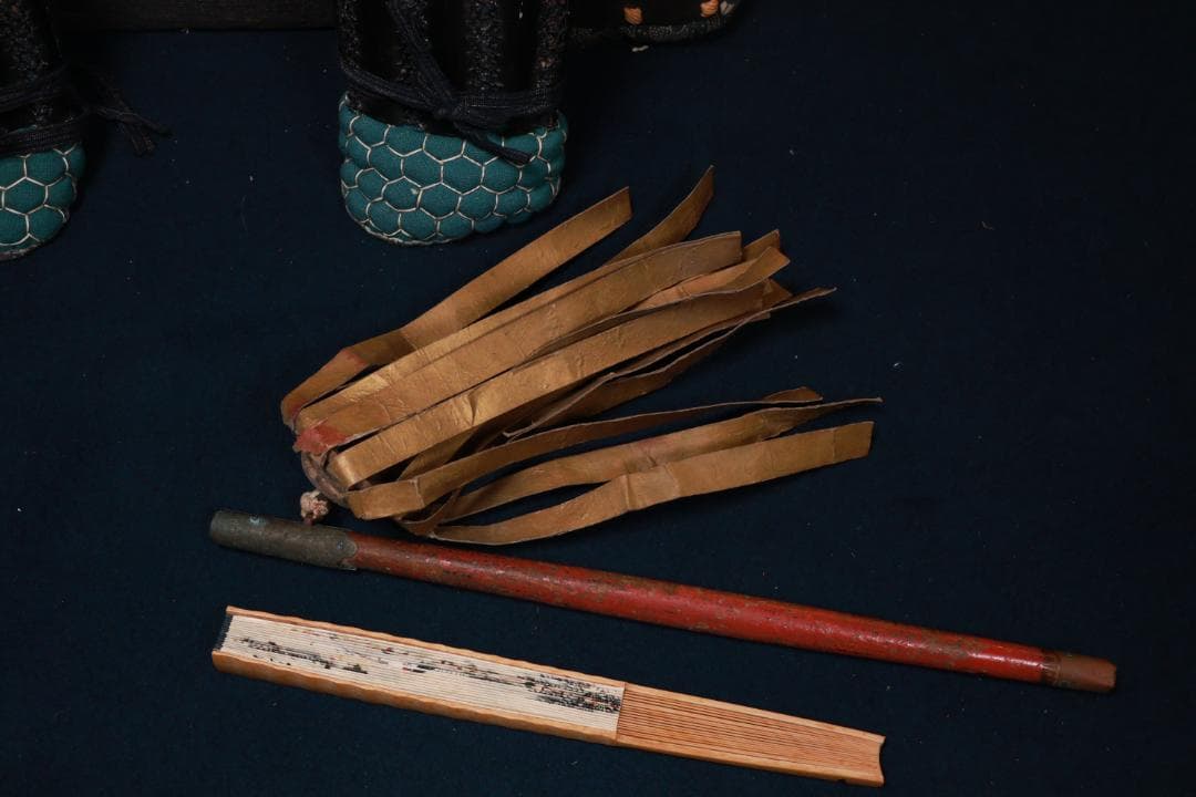 BE833　時代武具　日輪前立　鎧　甲冑一式　兜　五曜紋　鎧櫃