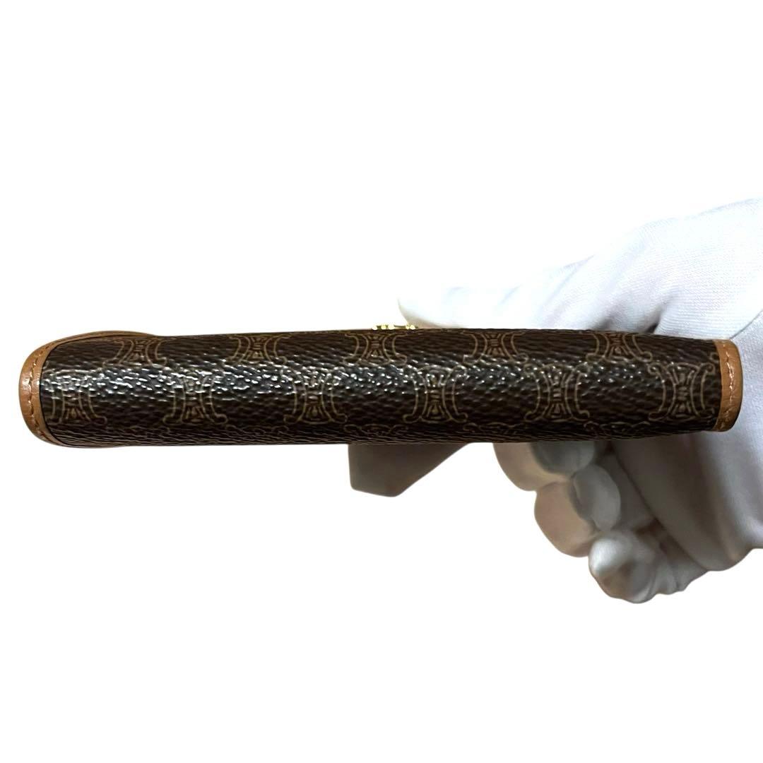 極美品✨未使用級セリーヌ マカダム トリオンフ 二つ折り財布 がま口 レディース