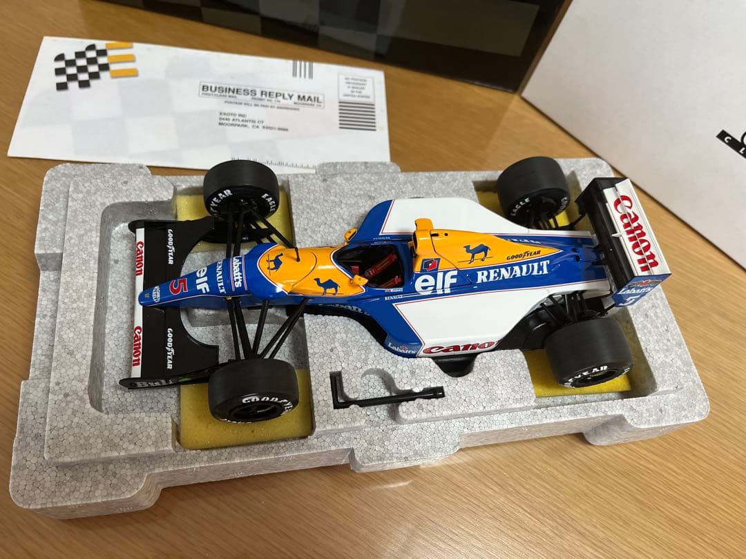 EXOTO 1/18 ウィリアムズ ルノー FW14B #5マンセル