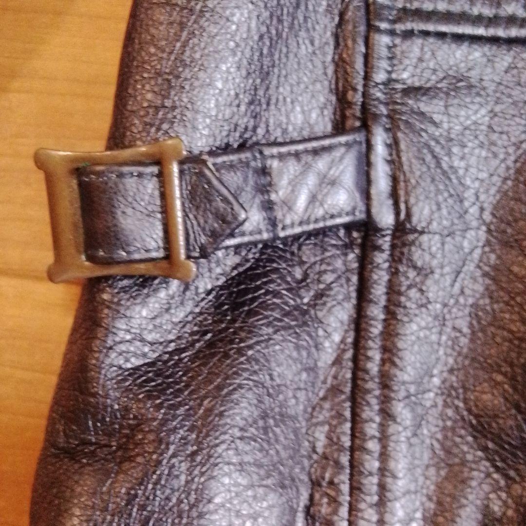 AVIREX シングルライダースジャケット6141052ブラック　　 （難あり）