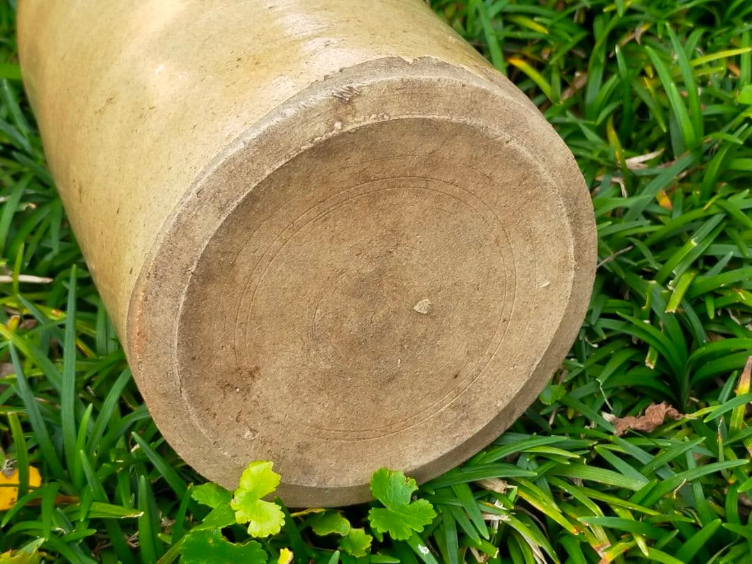 ♥織部　大きな　徳利　花瓶　花器　時代箱付き　骨董品