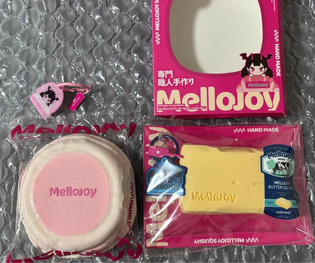 mellojoy スクイーズ スフレ ピンク バター