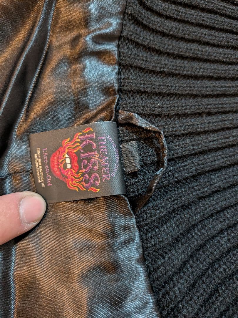 L'Arc〜en〜Ciel ラルク ツアー スタジャン S 黒 刺繍 白ライン