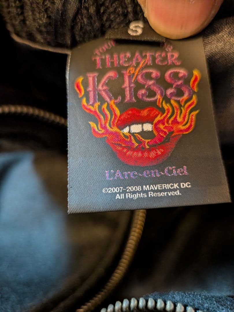 L'Arc〜en〜Ciel ラルク ツアー スタジャン S 黒 刺繍 白ライン