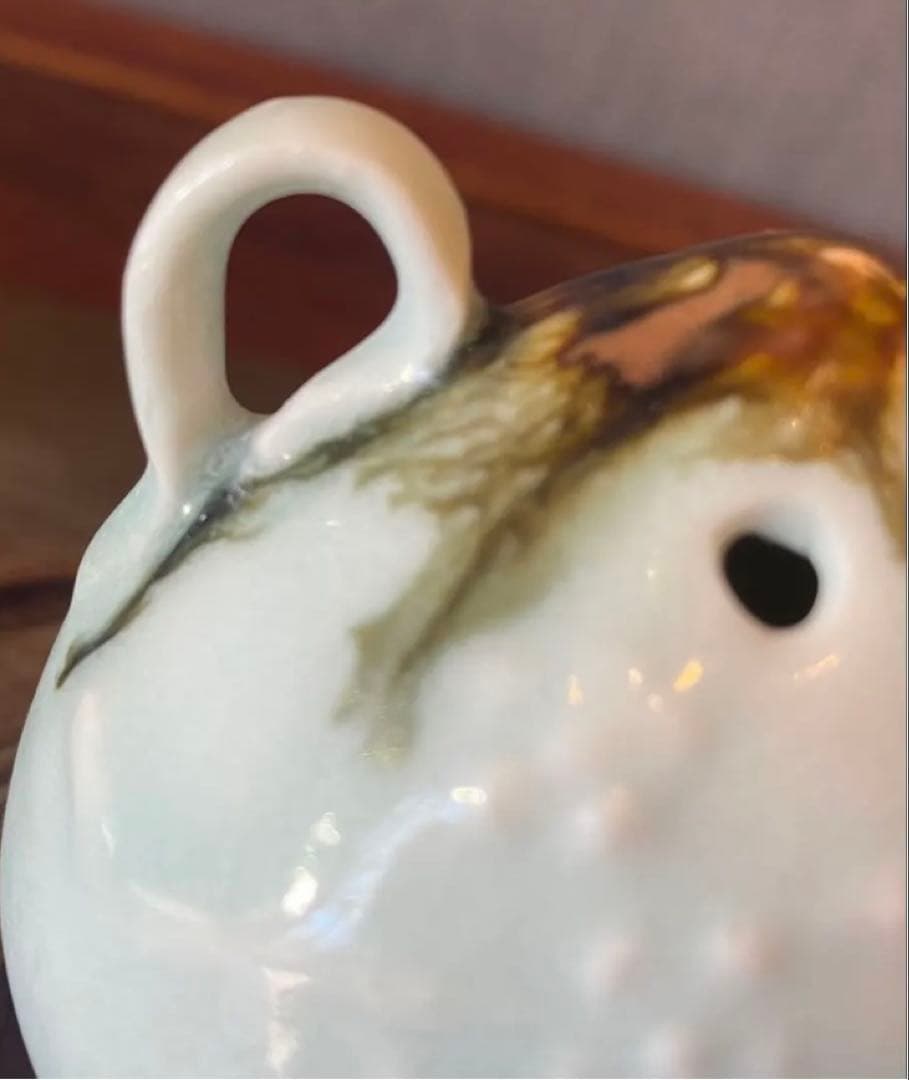 李朝　水滴　梅花　鑑賞台付　一輪挿し ヴィンテージ　レア