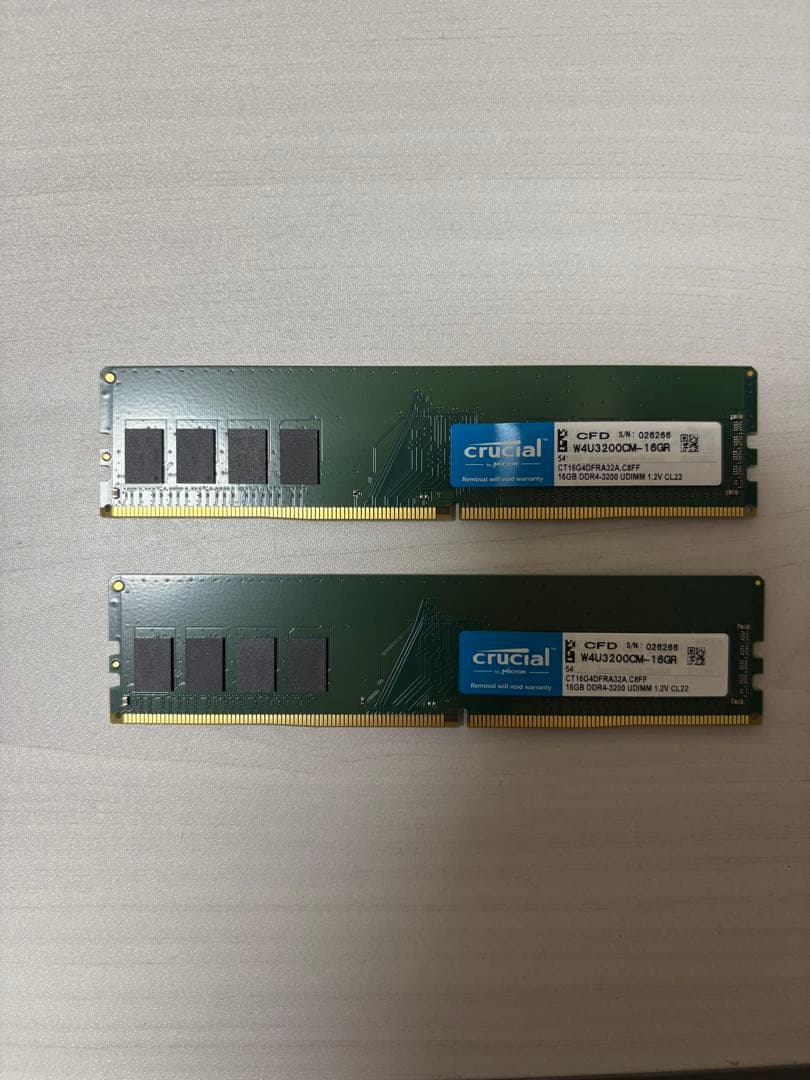 Crucial DDR4-3200 UDIMM 32GB(16GB×2)