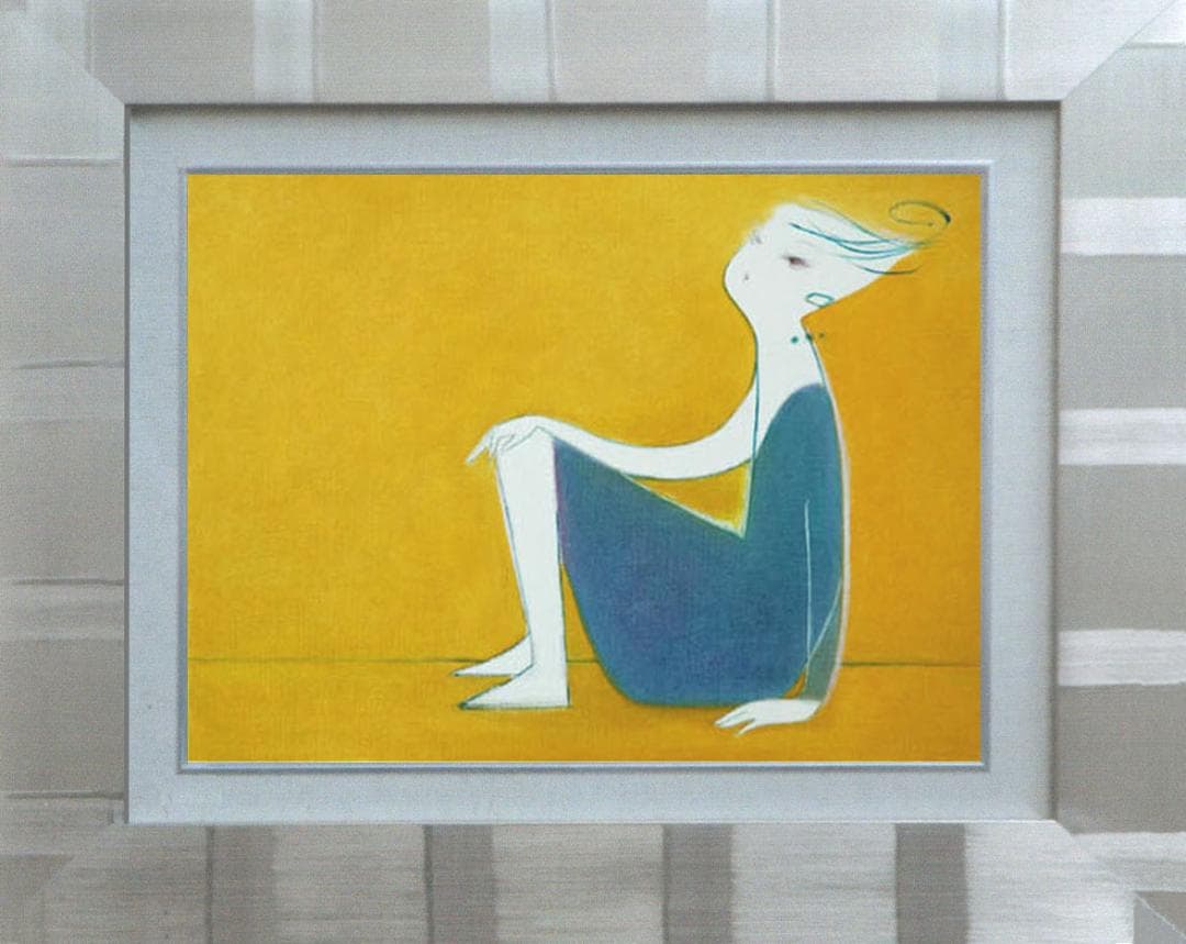 油絵 菅家令子 絵 絵画 インテリア F4-071612 人物 女性像