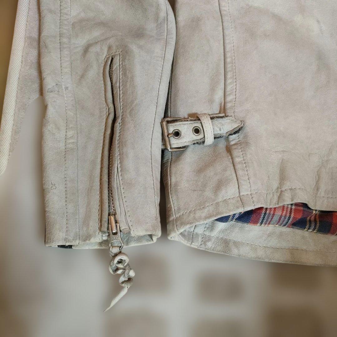 現行タグモデル　ダメージ加工　Schott 立襟 シングルライダース　上野商会