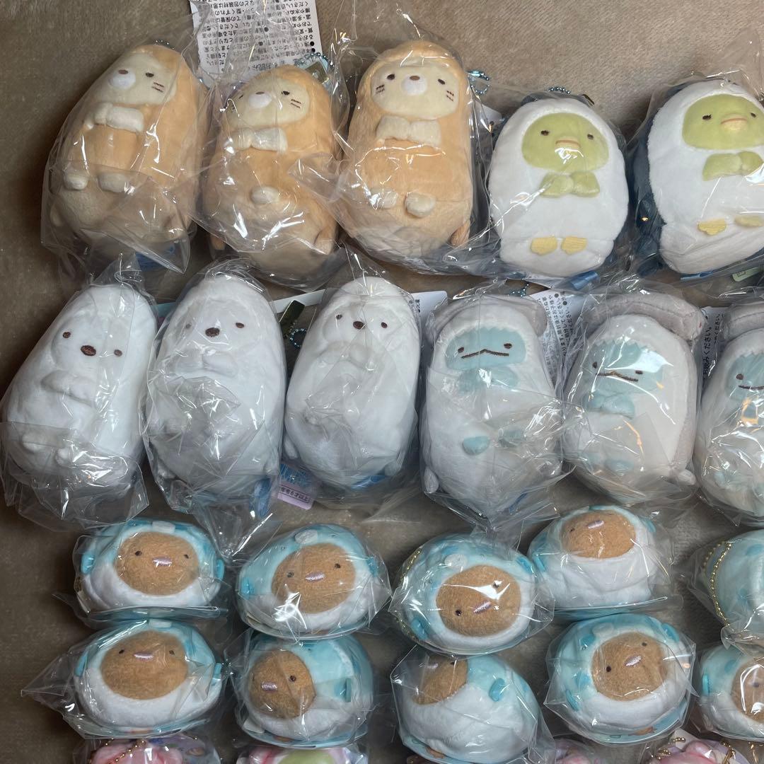 すみっコぐらし 水族館限定 ぶらさげぬいぐるみ 63個セット まとめ