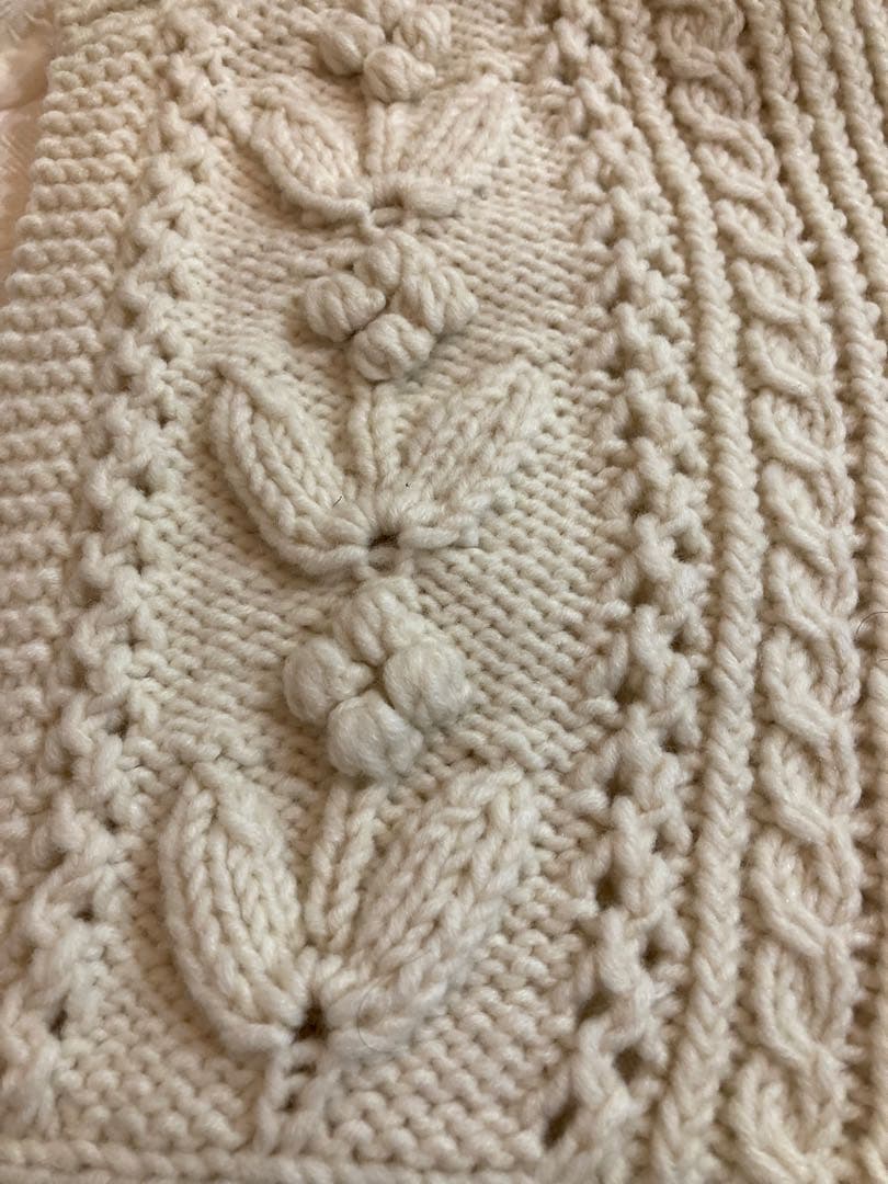 最終お値下げ　ユキフジサワ アランニット帽子　バラクラバ