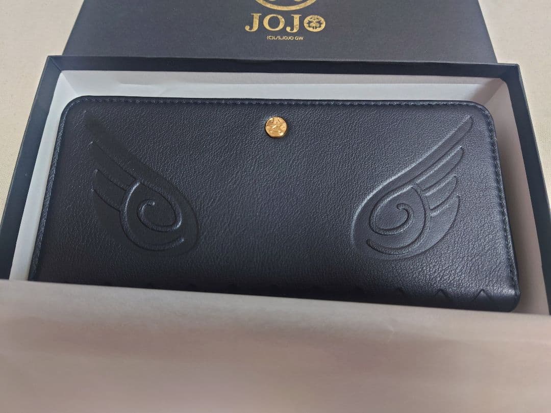 ジョジョの奇妙な冒険　5部　黄金の風 ジョルノ　長財布　ブラックカラー　JOJO