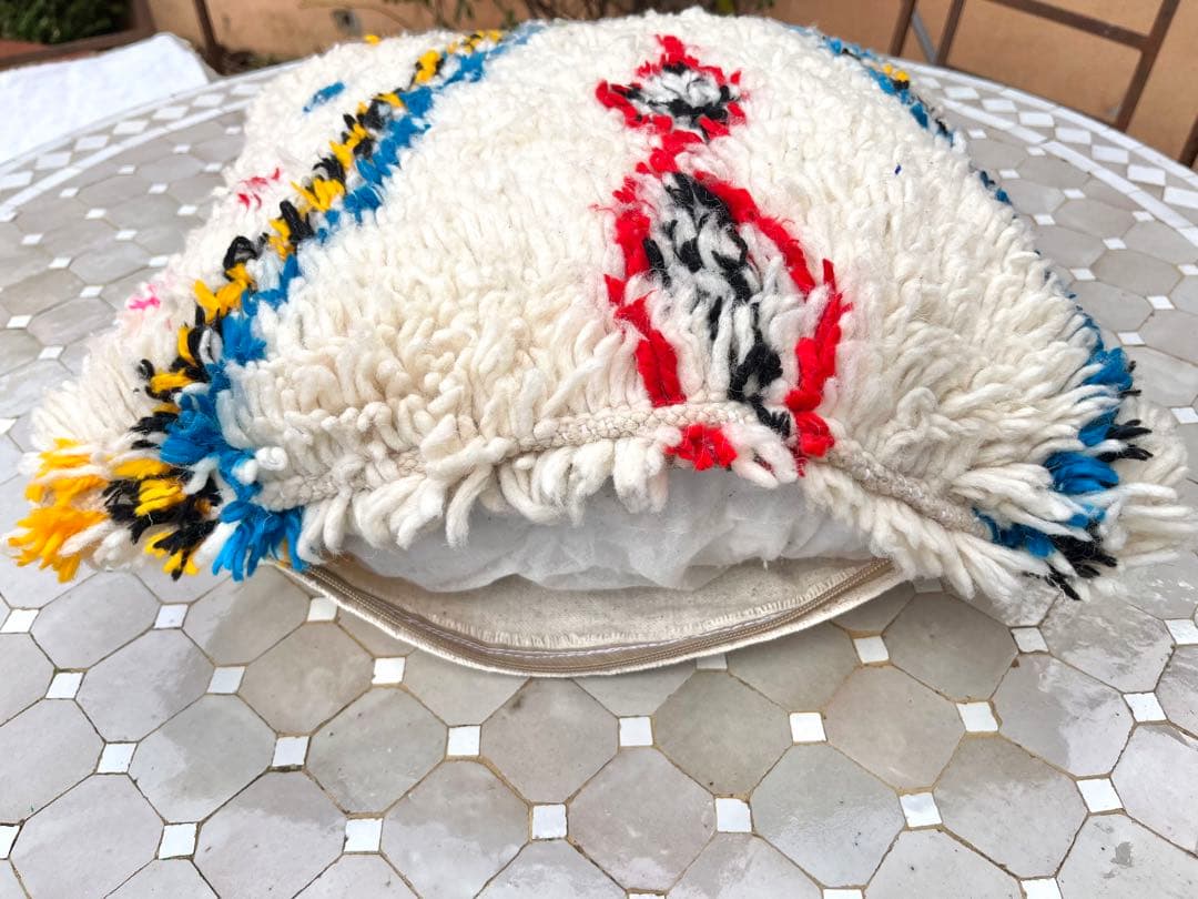 モロッコ　アジラル　クッションカバー　プフ　ラグ 172 2点