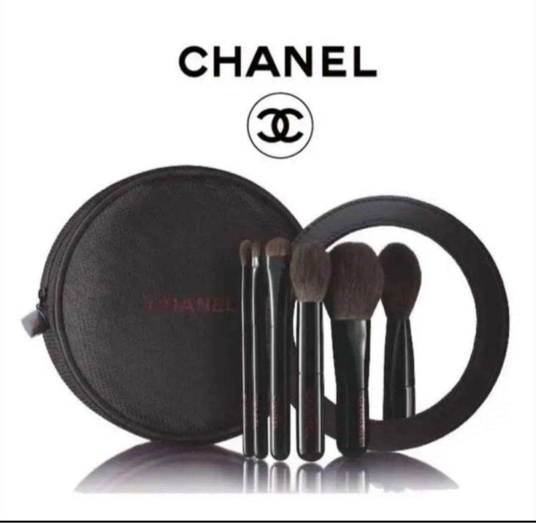 【限定品】CHANEL シャネル ポーチ ミラー ブラシセット シャネルコットン
