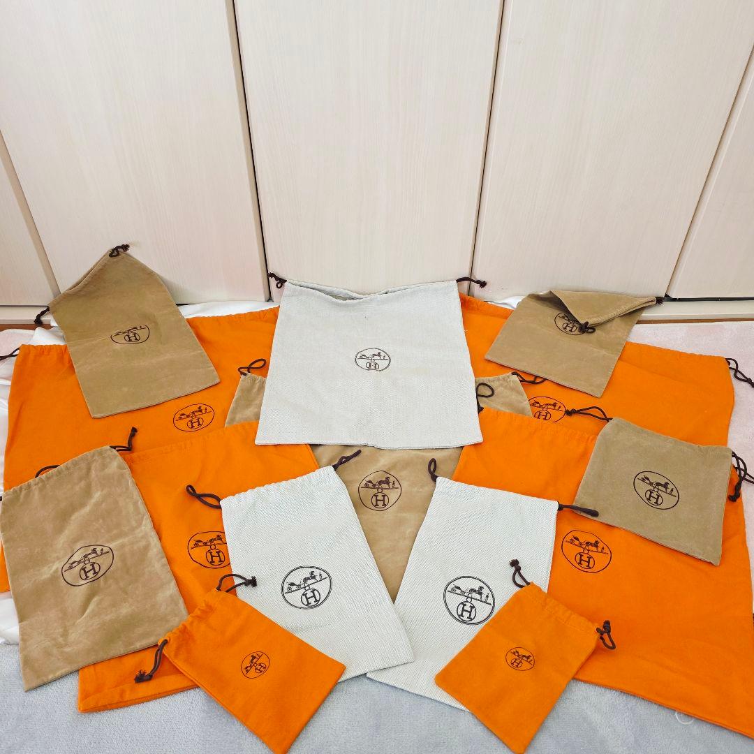 HERMES　エルメス　保存袋 14枚　まとめ売り　巾着袋　大量