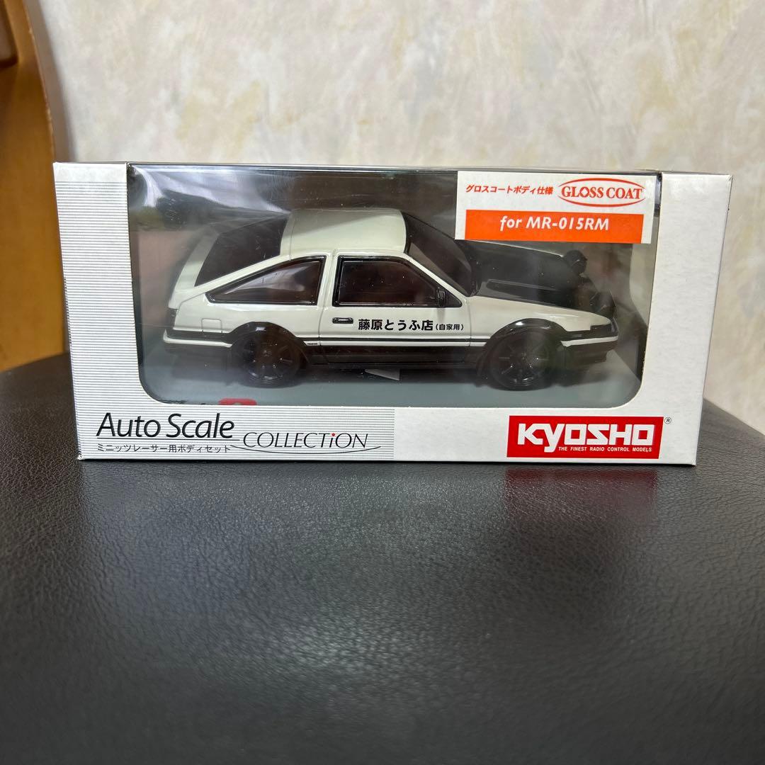 京商ミニッツ頭文字Ｄ　AE86 藤原拓海　トレノカーボンボンネット仕様