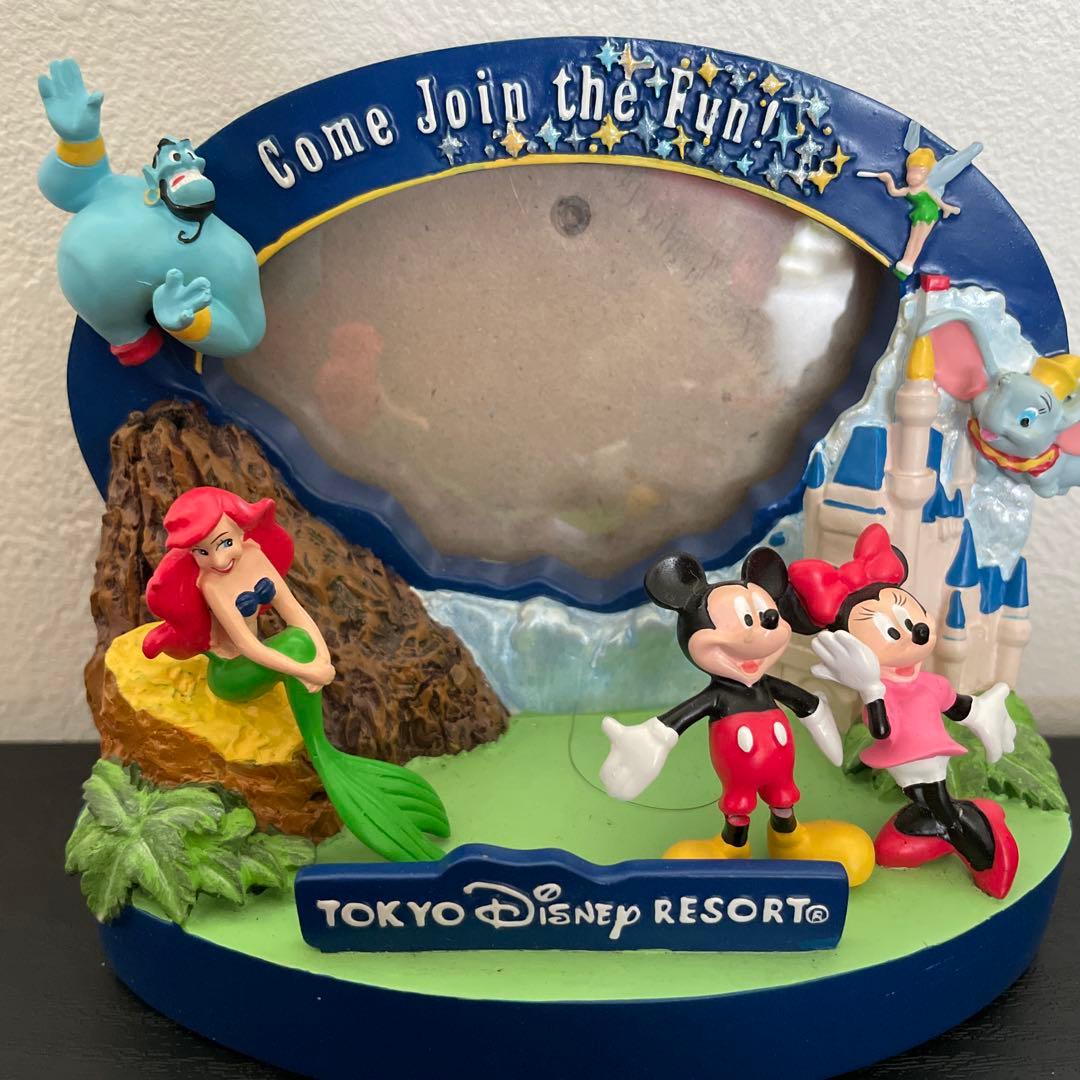ディズニーランド　ミッキーミニー　お土産　フォトスタンド　置き物　3点セット