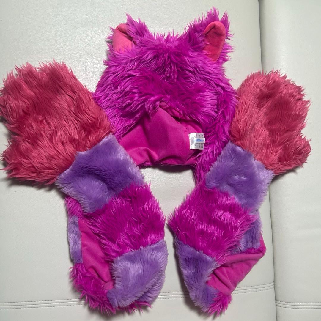 チェシャ猫 マフラー キャップ ディズニー ファールーソ付き