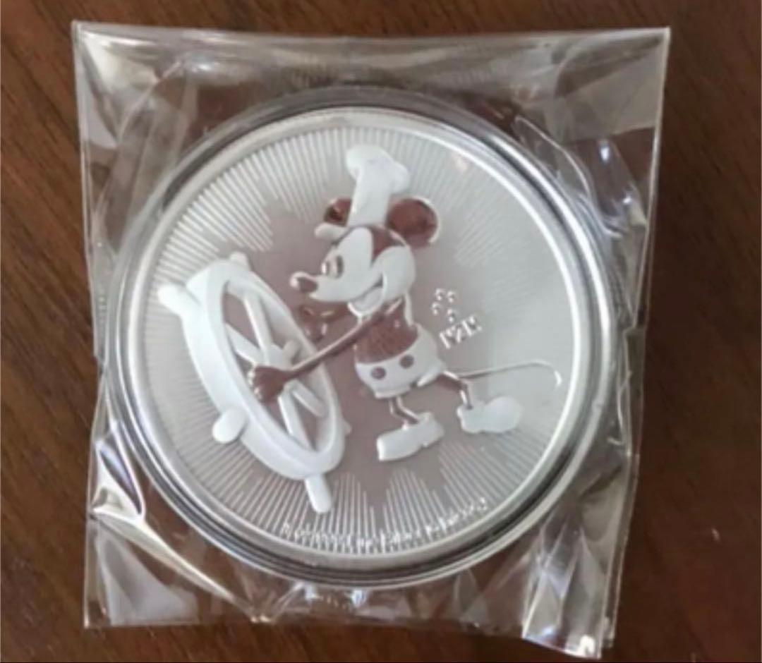 ミッキーマウス　ニウエ　銀貨　1枚